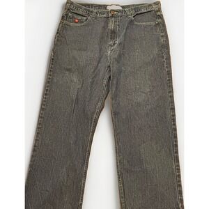 Mens NBN Gear 100% Cotton Straight Leg Denim Blue Jeans Size‎ 38X30 Embroidered